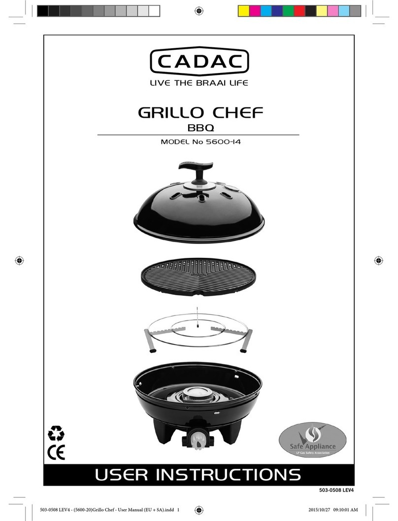 Cadac GRILLO CHEF 5600-14 User manual