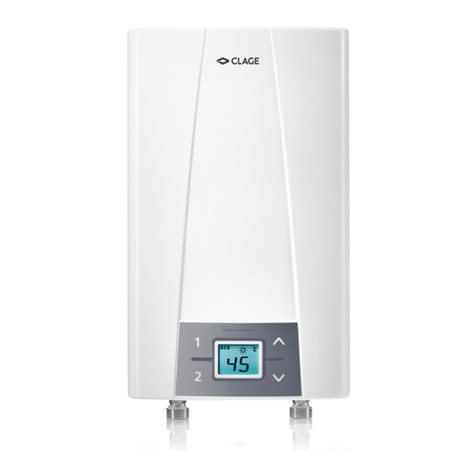 clage E-compact CEX 9 Series Instruction Manual