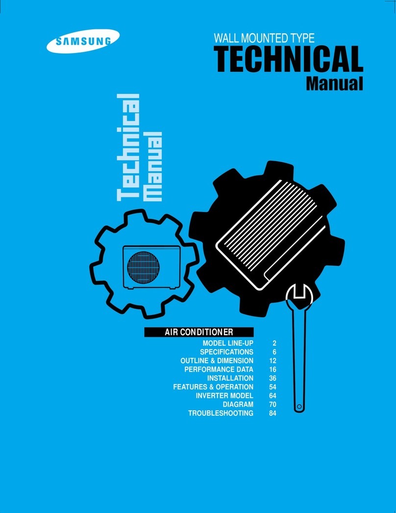 Samsung WALL MOUNTED TYPE Technical manual