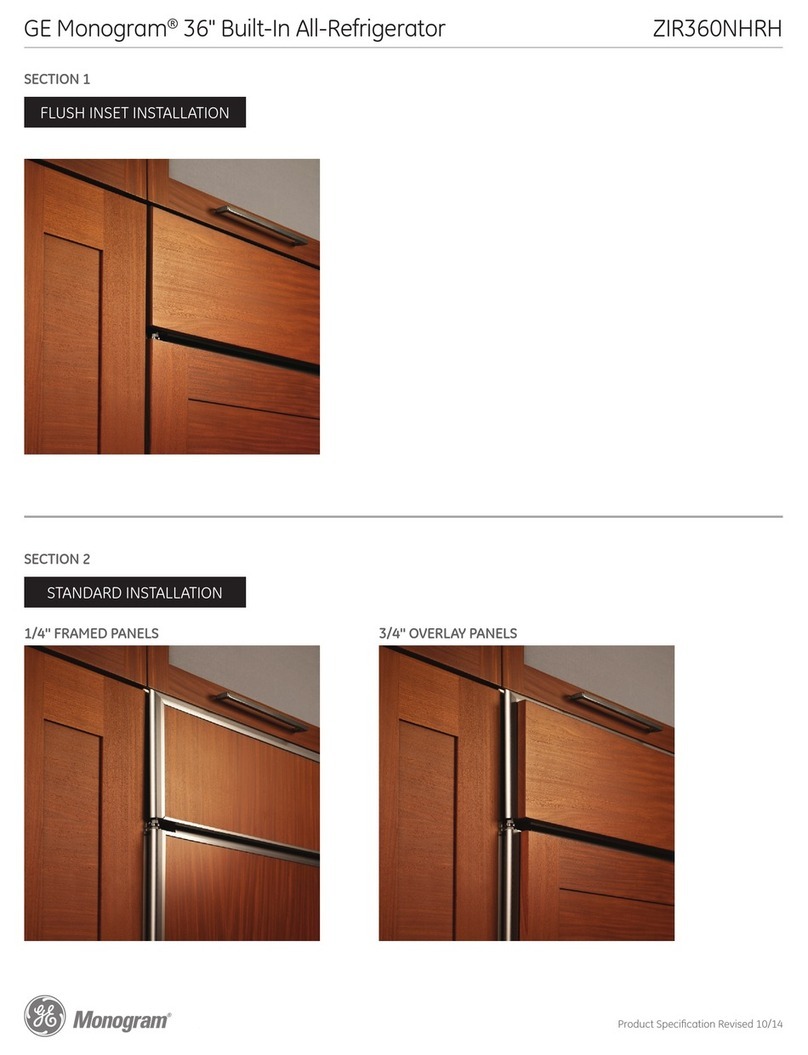 GE ZIR360NHRH User instructions
