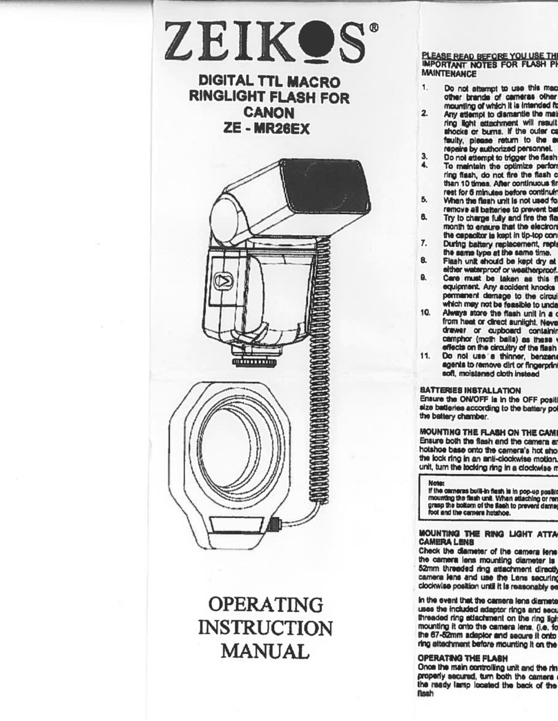 Zeikos ZE-MR26EX Operating instructions manual