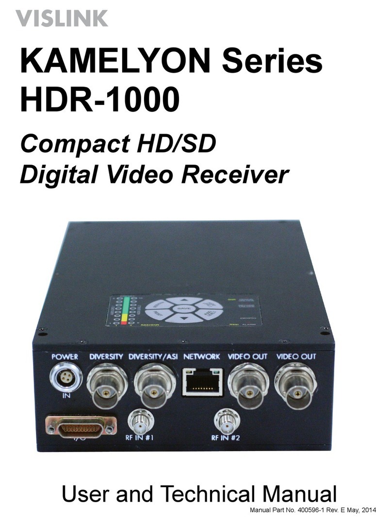 Vislink HDR-1000 User manual