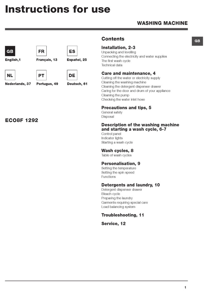Indesit ECO8F 1292 User manual