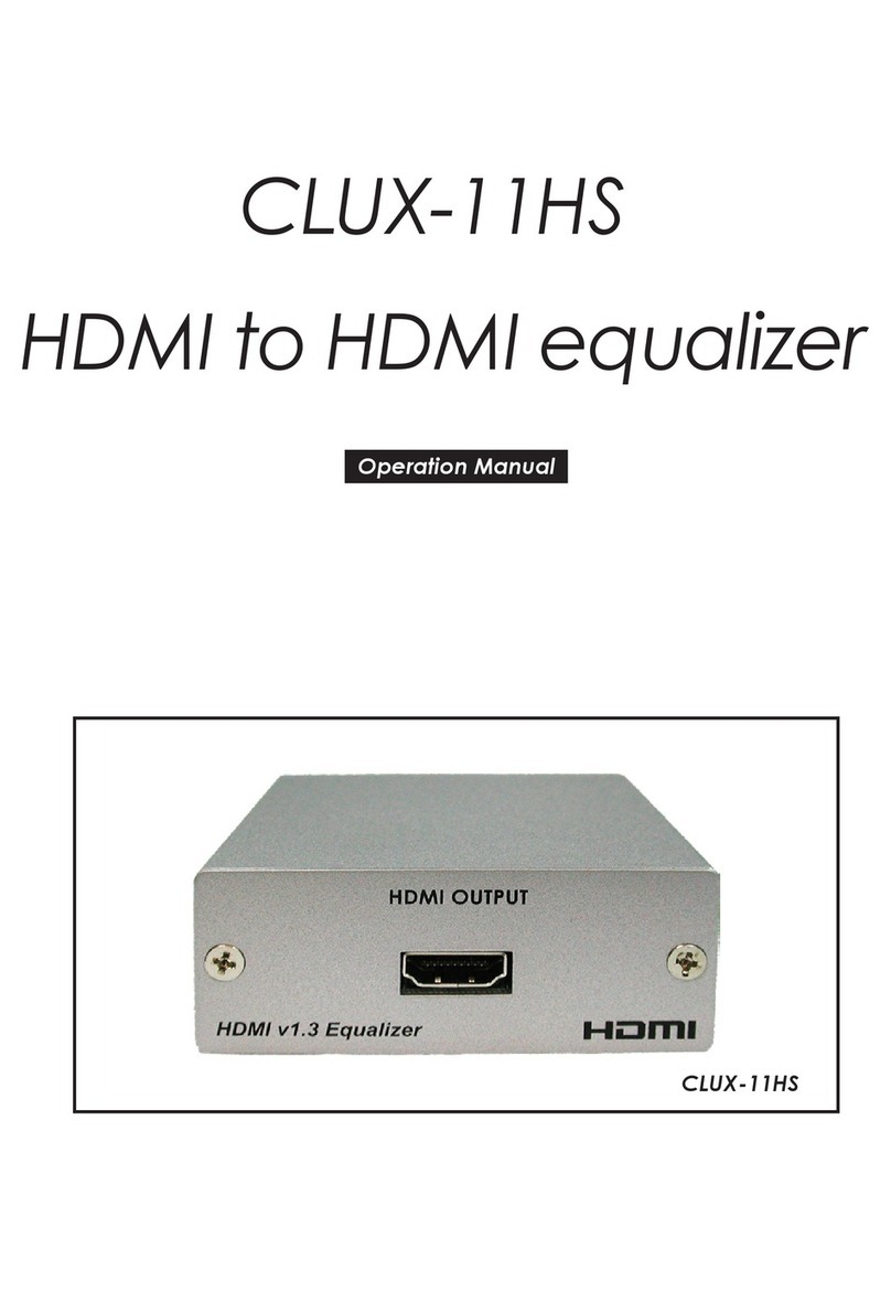 HDMI CLUX-11HS Operation manual