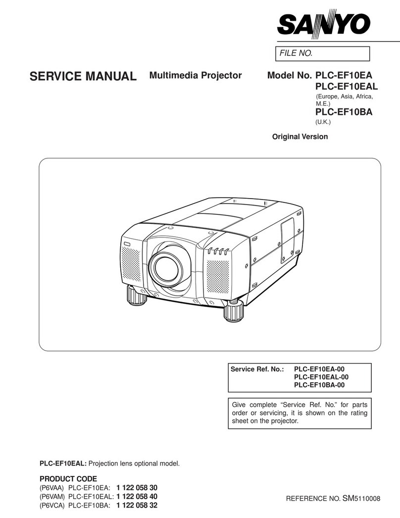Sanyo PLC-EF10EA User manual