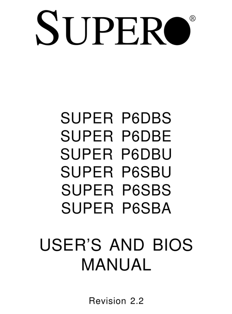 Supero SUPER P6DBS User manual