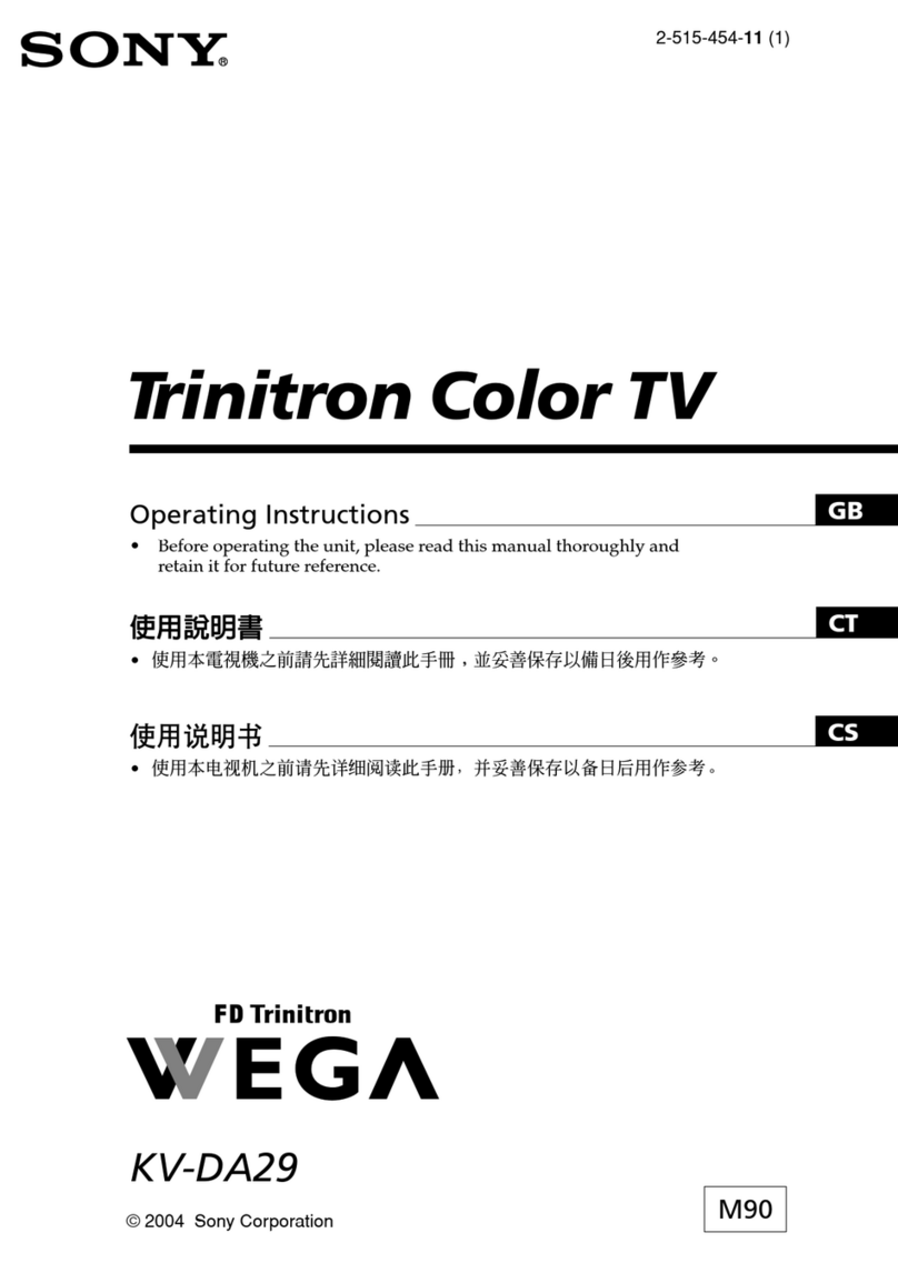 Sony kv-da29 Trinitron User manual