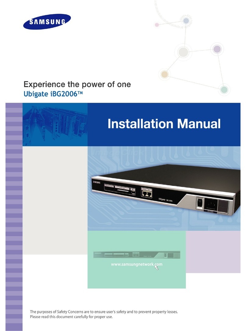 Samsung Ubigate iBG2006 User manual Samsung Ubigate iBG2006 User manual