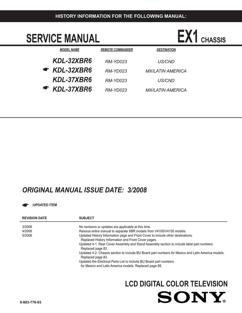 Sony KDL-32XBR6 User manual