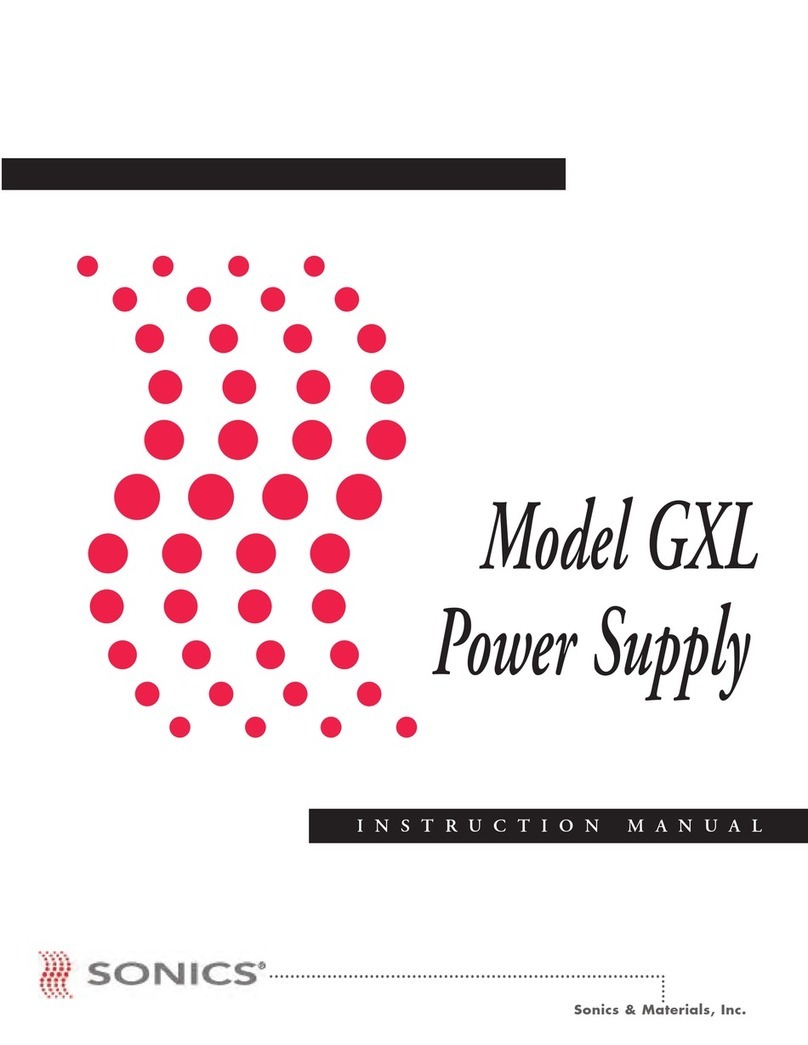 Sonics GXL instruction manual