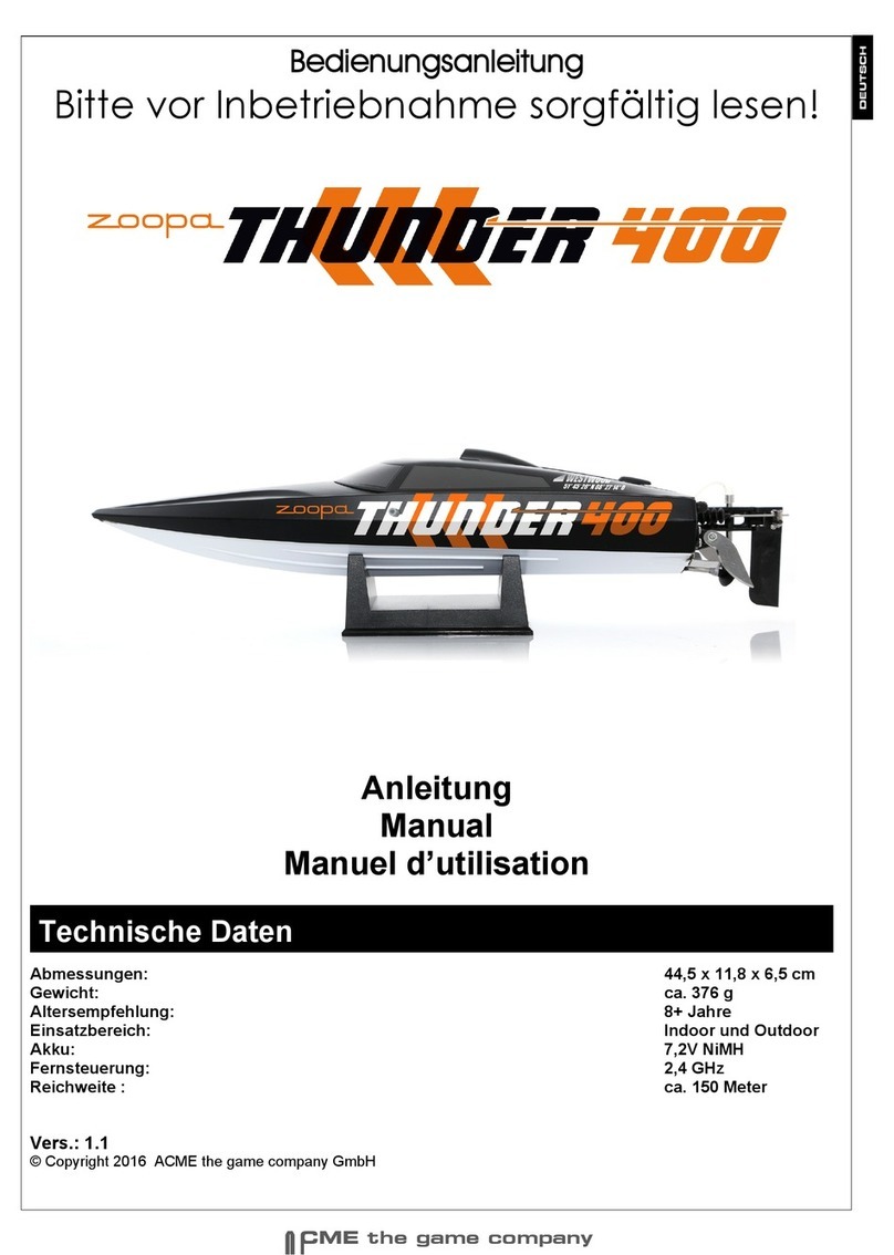 ACME zoopa thunder 400 User manual