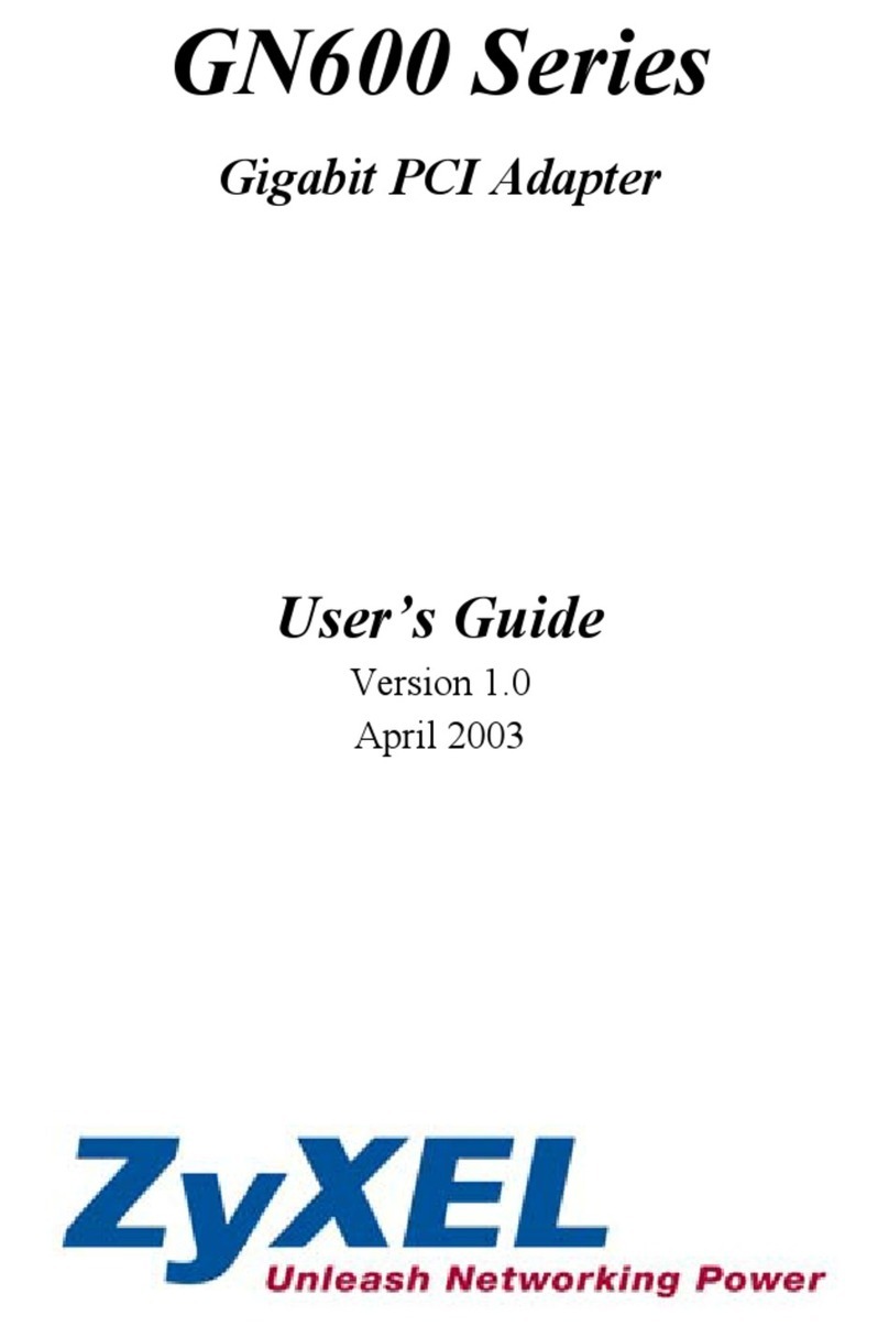 ZyXEL Communications GN600 Series User manual