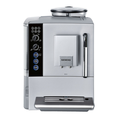 Siemens MILKPERFECT EQ-5 User manual