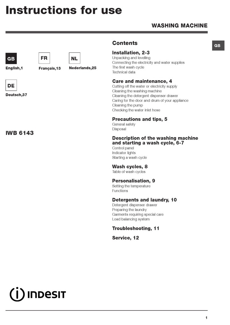 Indesit IWB 6143 Instructions for use