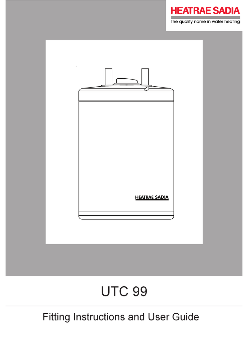 Heatrae Sadia UTC 99 Fitting instructions and user guide