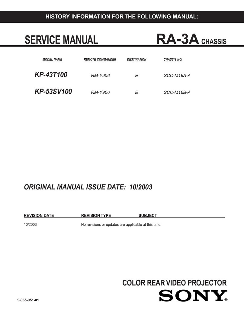 Sony KP-43T100 User manual