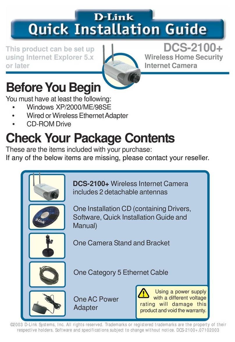 D-Link SECURICAM Network DCS-2100+ User manual