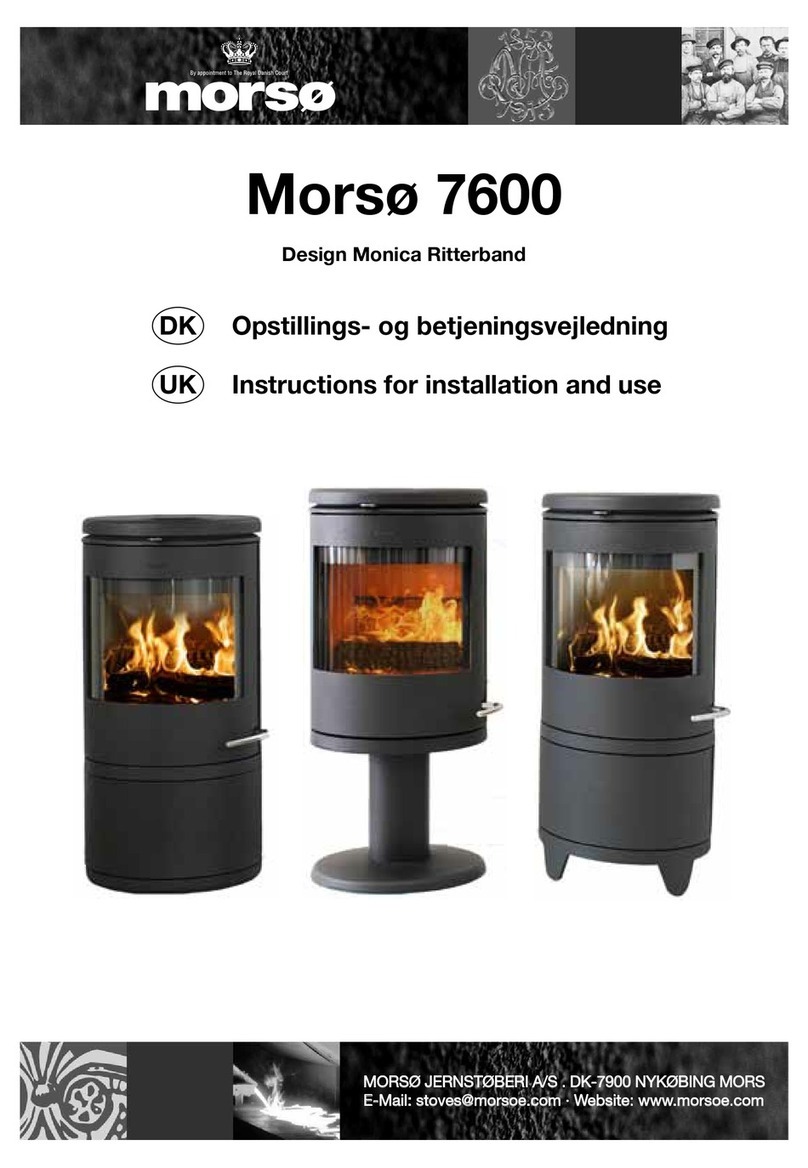 Morsø 7600 Instructions for installation and use