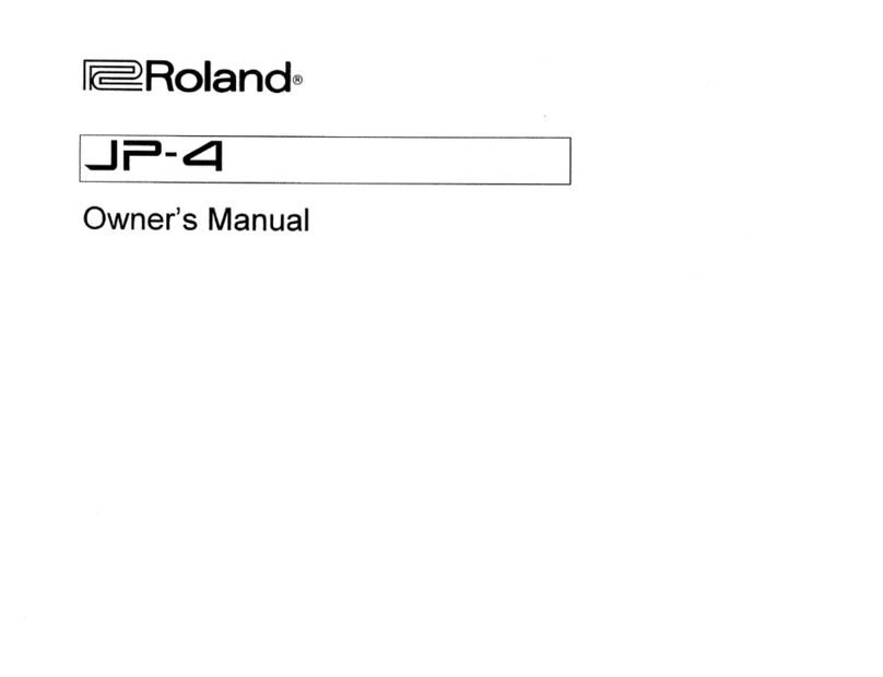 Roland JP-4 User manual