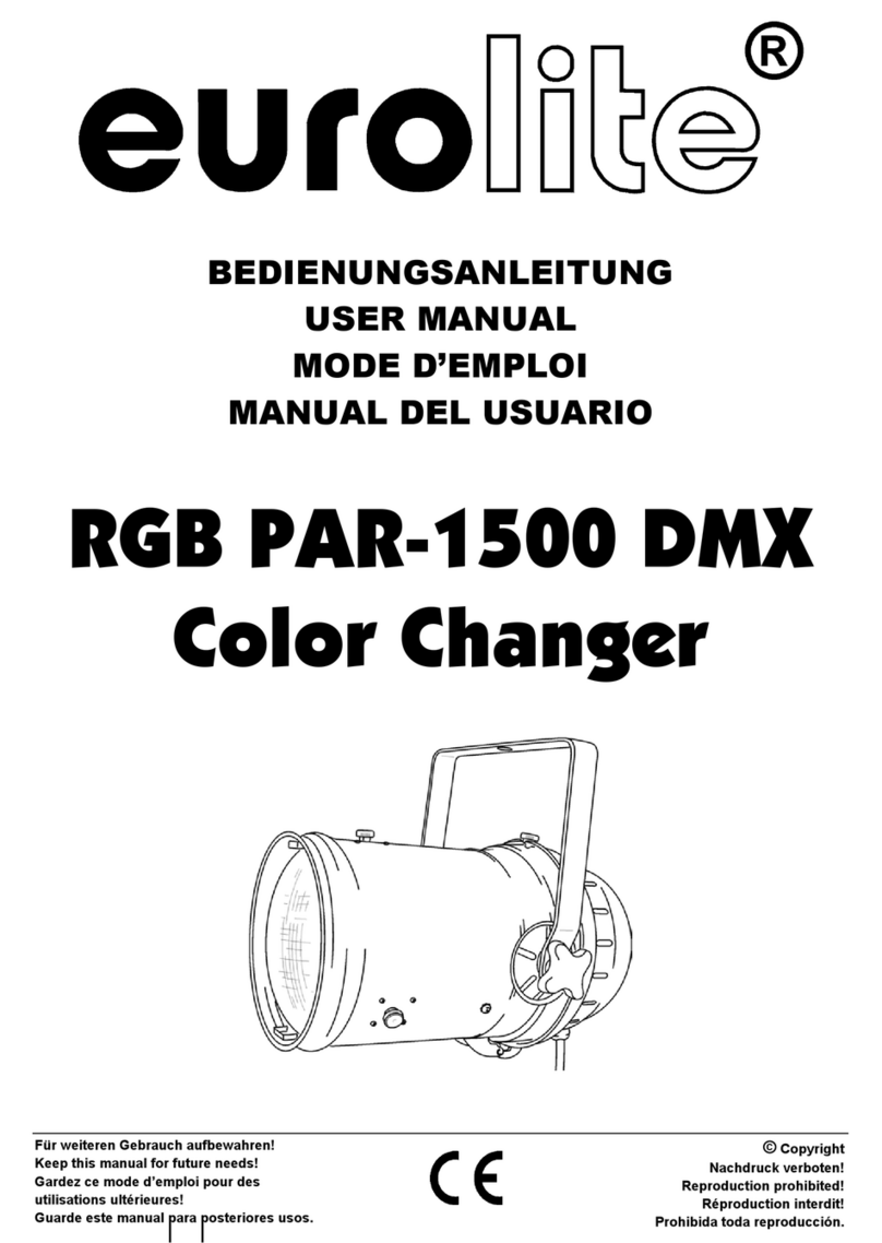 EuroLite RGB PAR-1500 DMX user manual