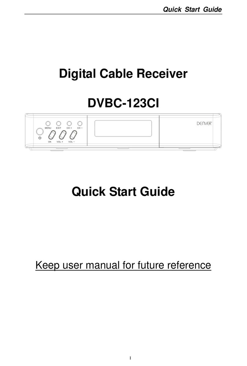 Denver DVBC-123CI quick start guide