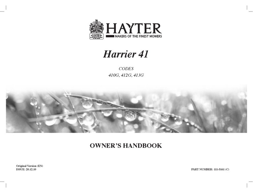 Hayter Harrier 41 series Owner's handbook