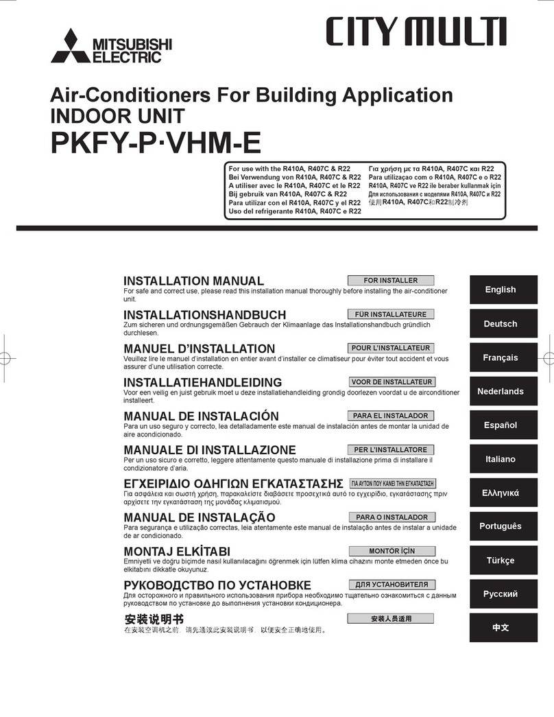 Mitsubishi Electric PKFY-P VHM-E User manual