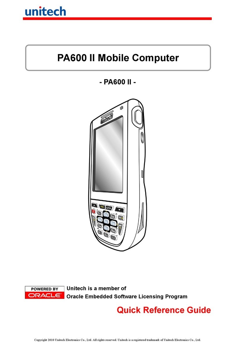 Unitech PA600 II Standard User manual Unitech PA600 II Standard User manual