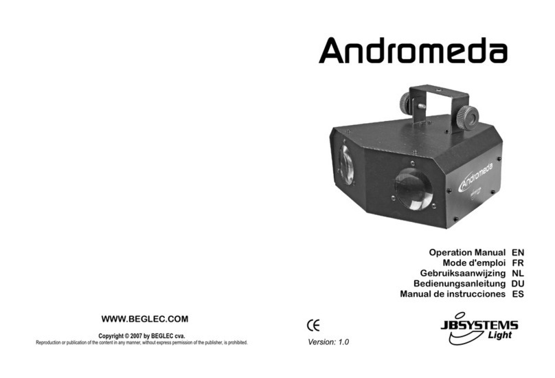 JB Systems Andromeda User manual