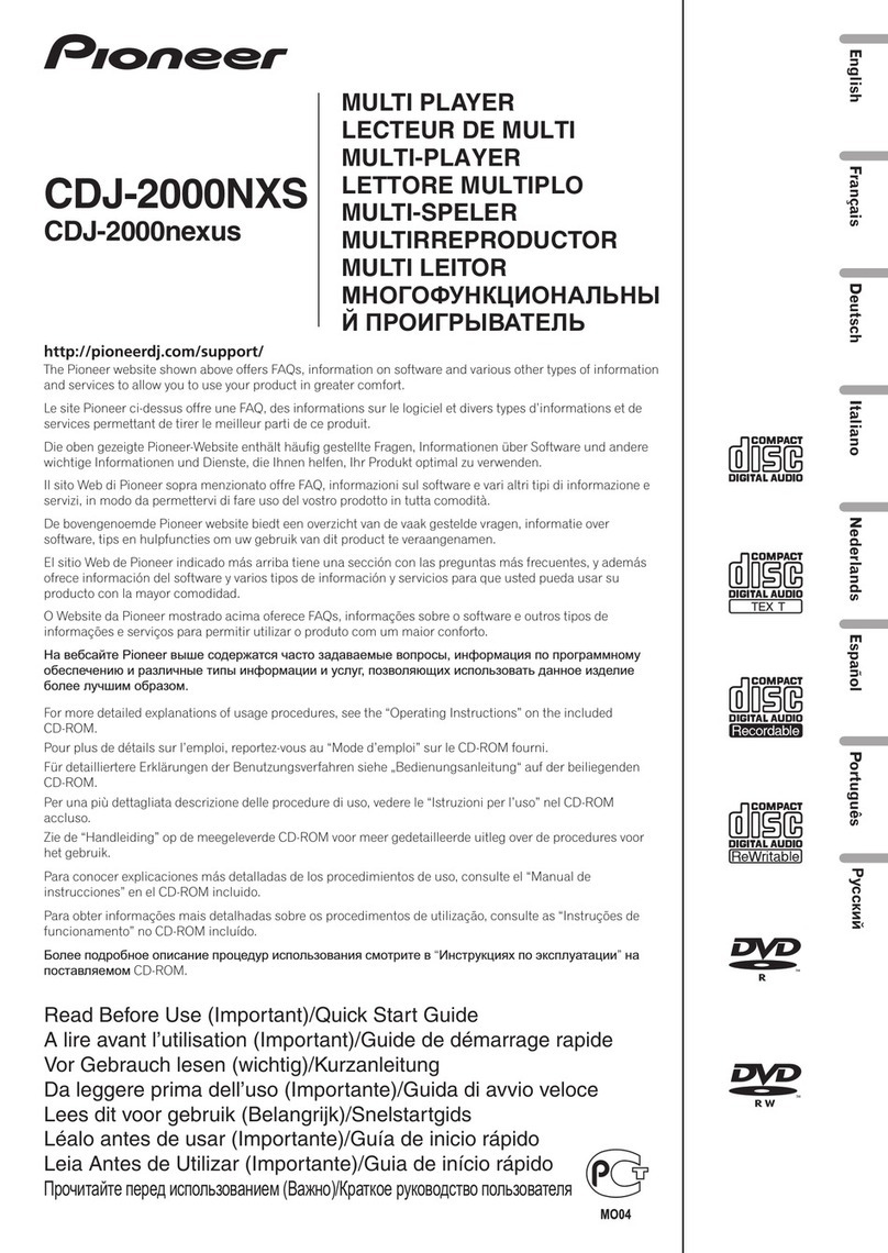Pioneer CDJ-2000NXS User manual