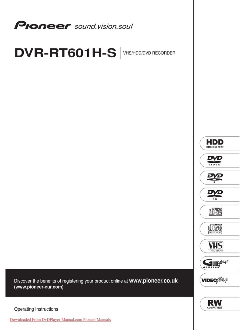Pioneer DVR-RT604H-S User manual