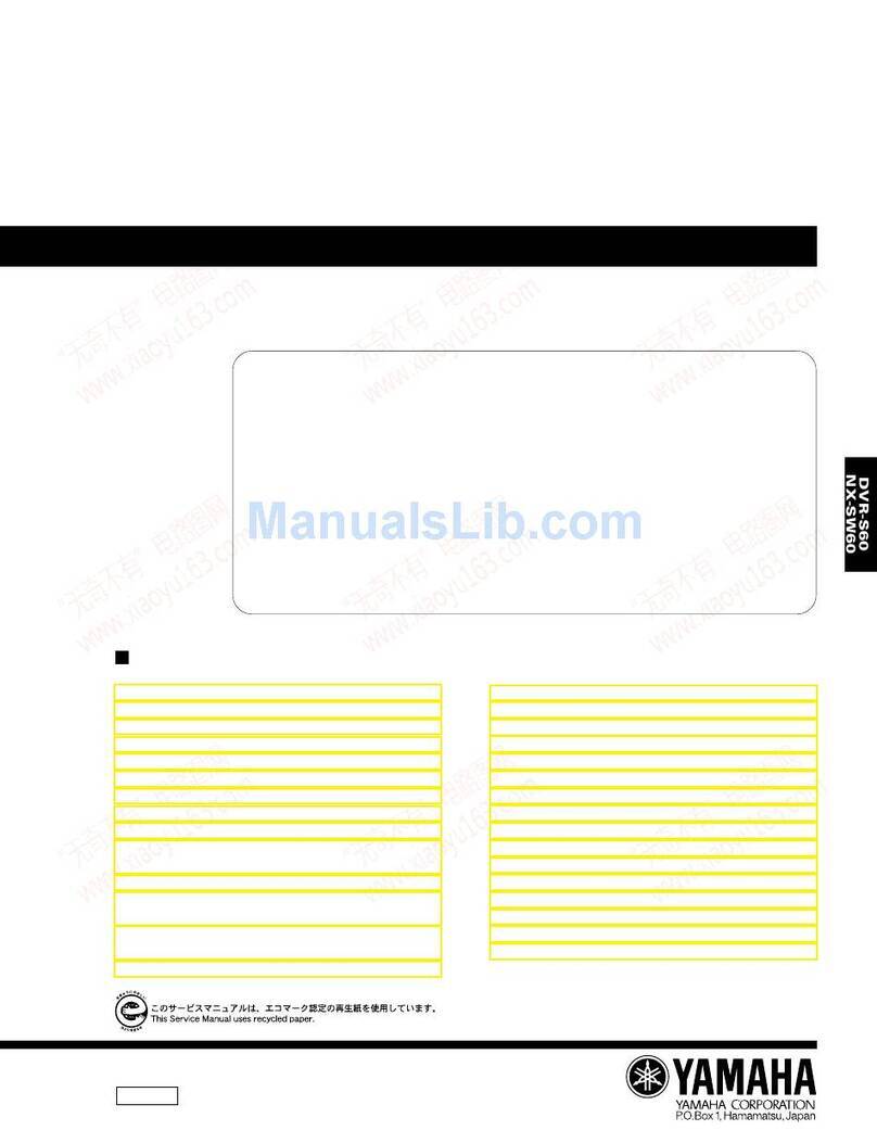 Yamaha NX-SW60 Service manual