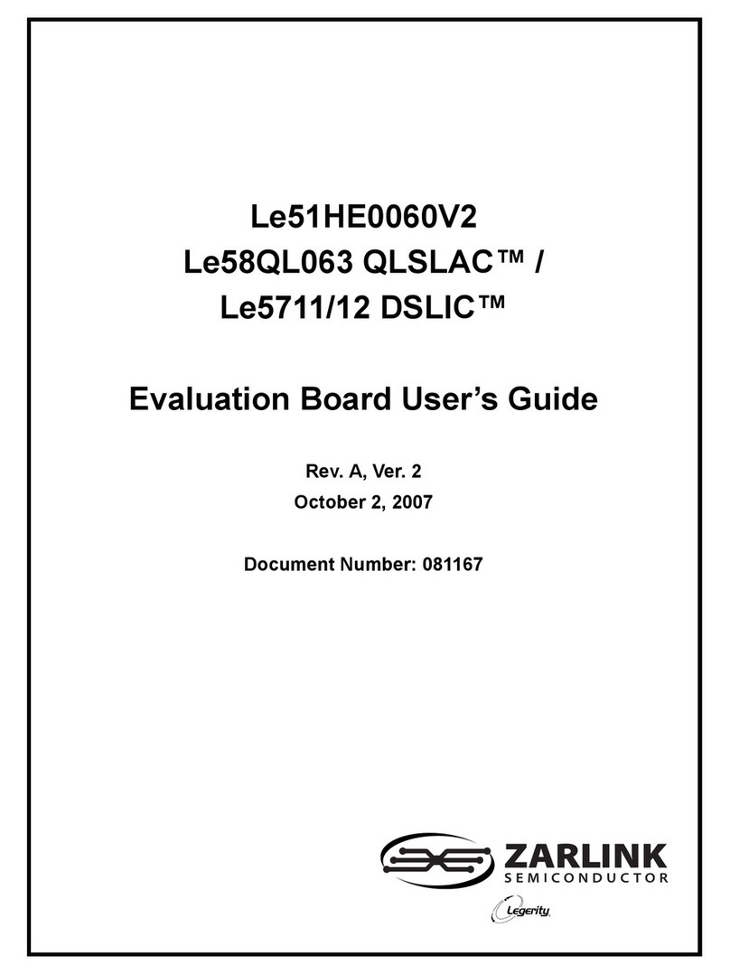 Zarlink Le51HE0060V2 user guide