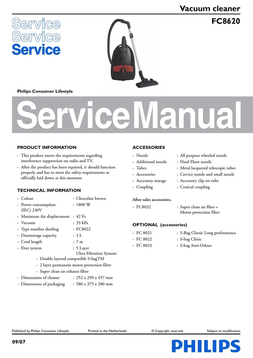Philips FC8620 User manual