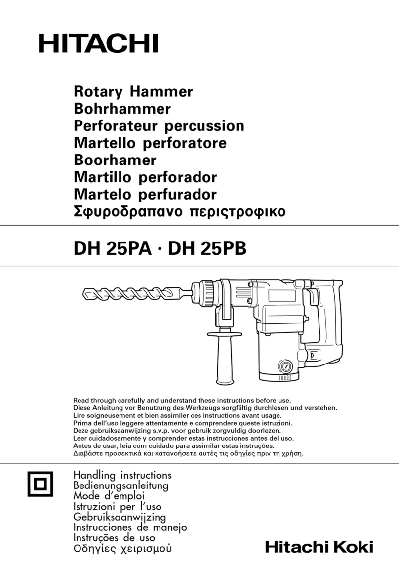 Hitachi DH 25PA Handling instructions