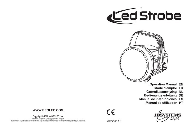 JB Systems Led Strobe User manual