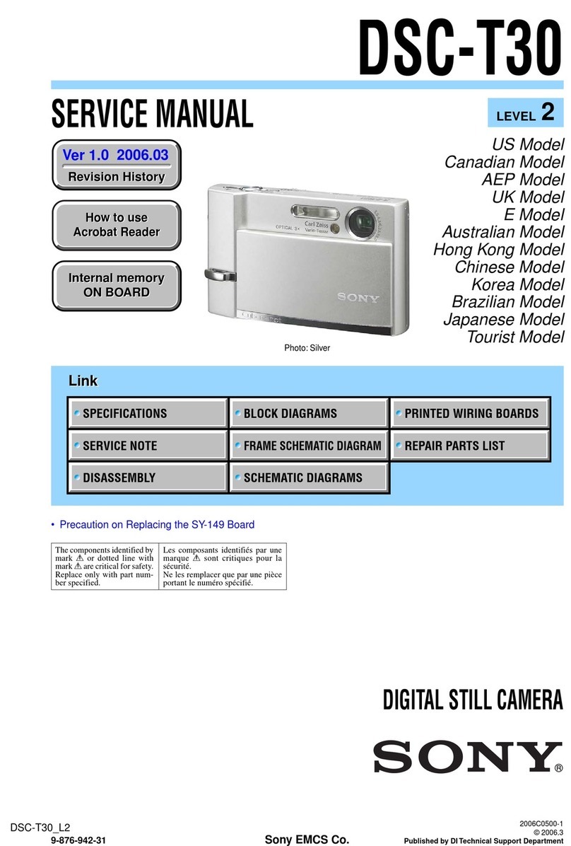 Sony Cyber-shot DSC-T30 User manual Sony Cyber-shot DSC-T30 User manual