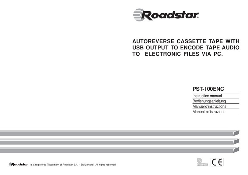 Roadstar PST-100ENC instruction manual
