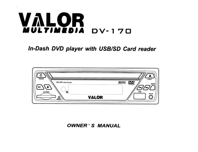 Valor Multimedia DV-170 owner's manual
