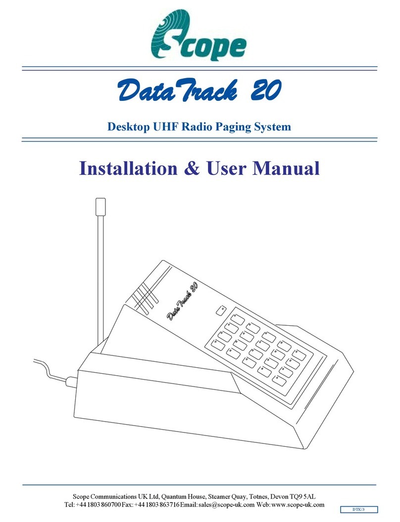 scope DataTrack 20 Instruction Manual