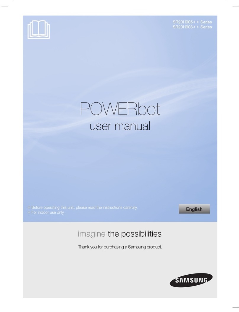 Samsung POWERbot SR20H905 Series User manual Samsung POWERbot SR20H905 Series User manual