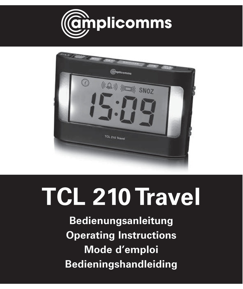 Amplicomms TCL 210 Travel operating instructions