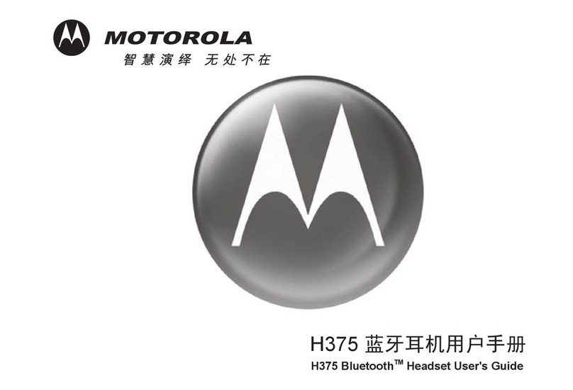 Motorola H375 - Headset - Over-the-ear User manual