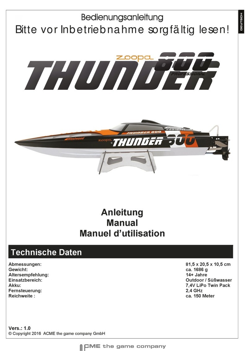 ACME zoopa thunder 800 User manual