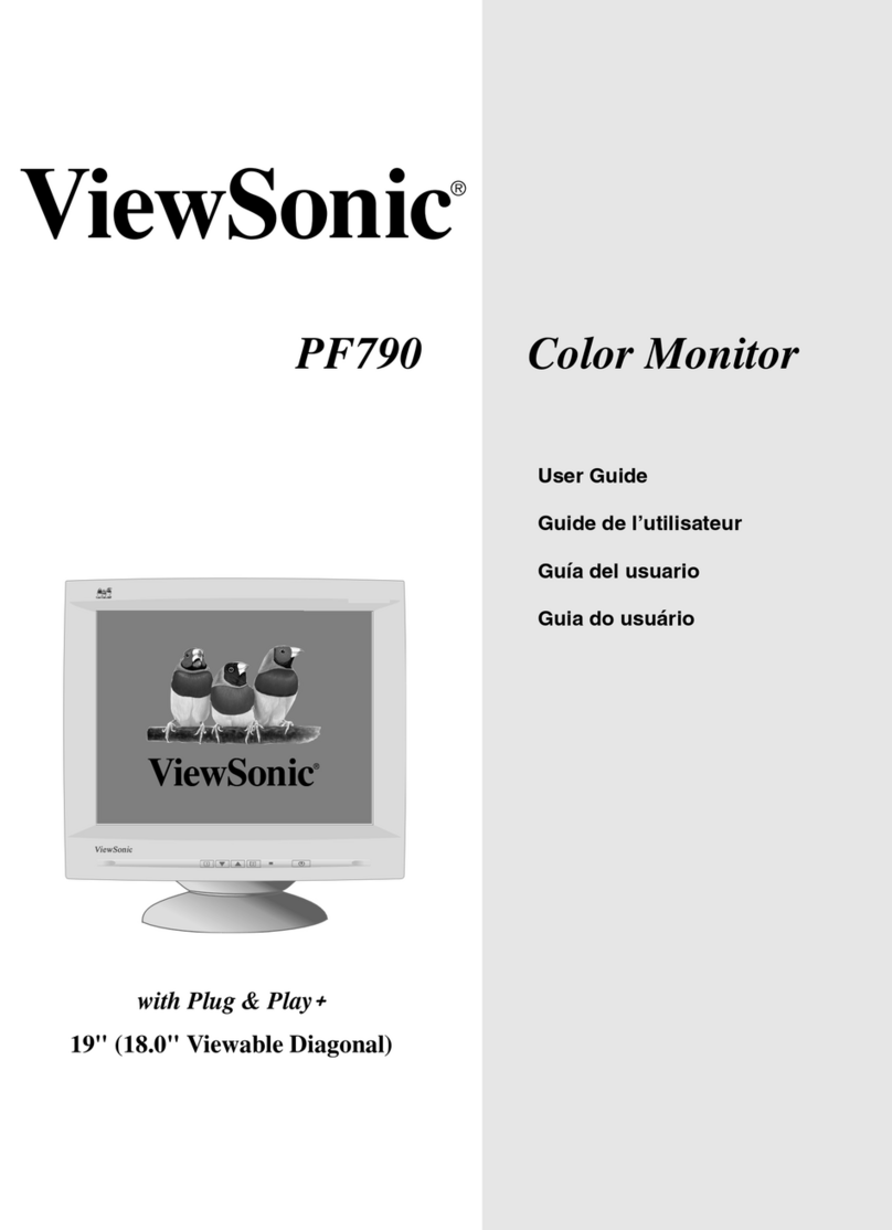 ViewSonic PF790 - 19" CRT Display User manual