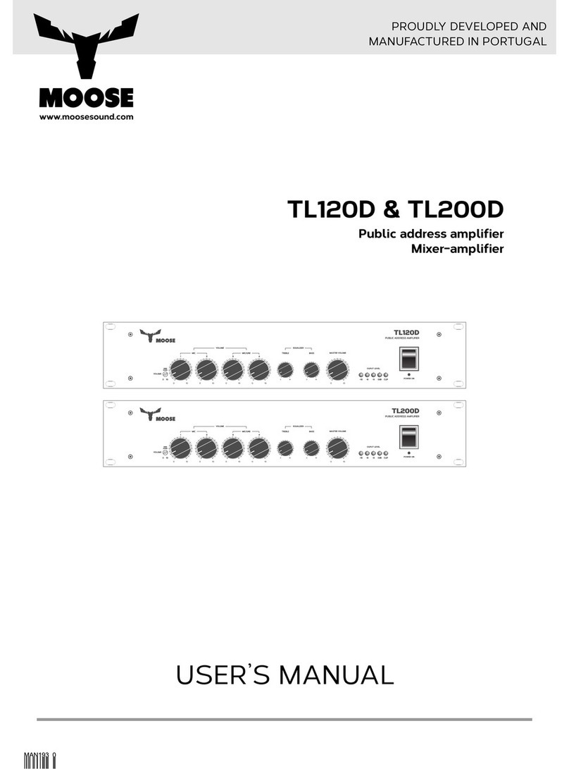MOOSE TL120D User manual