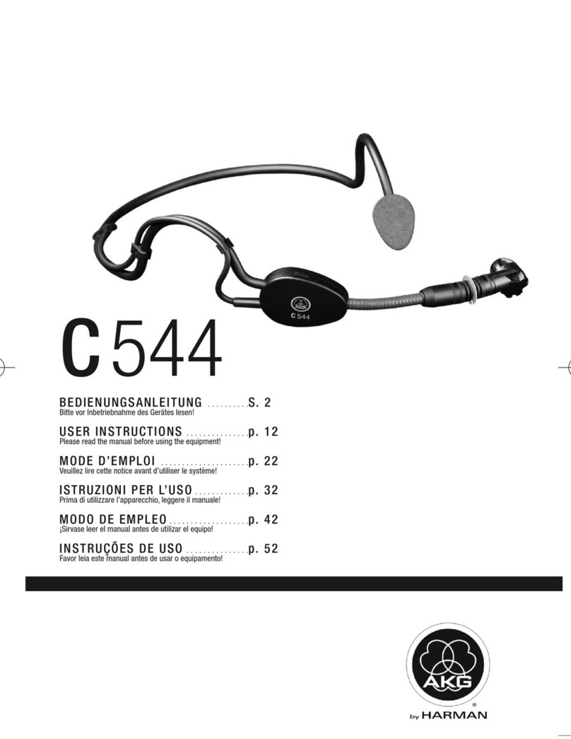 AKG C544 User manual