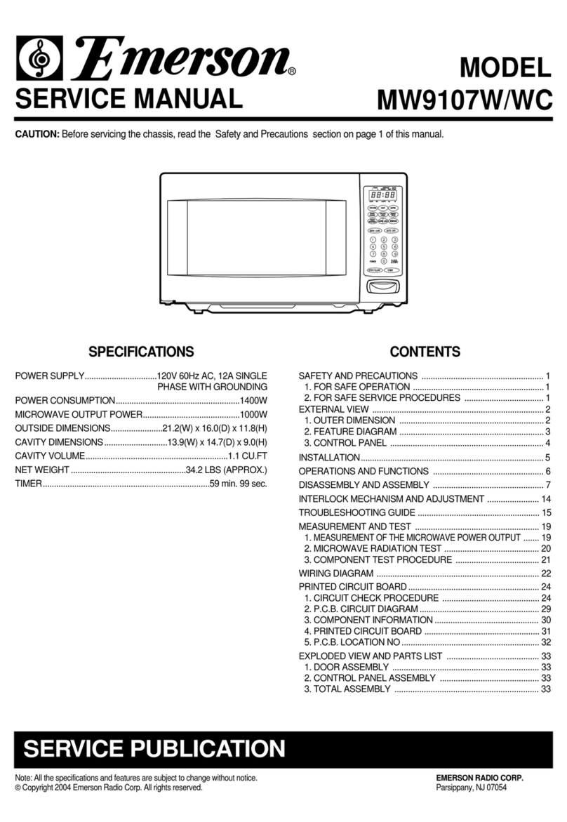 Emerson MW9107W User manual