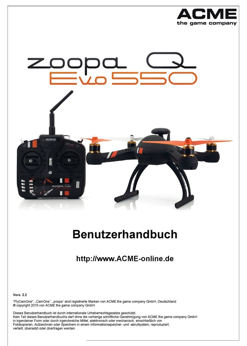 ACME zoopa Q evo 550 instruction manual