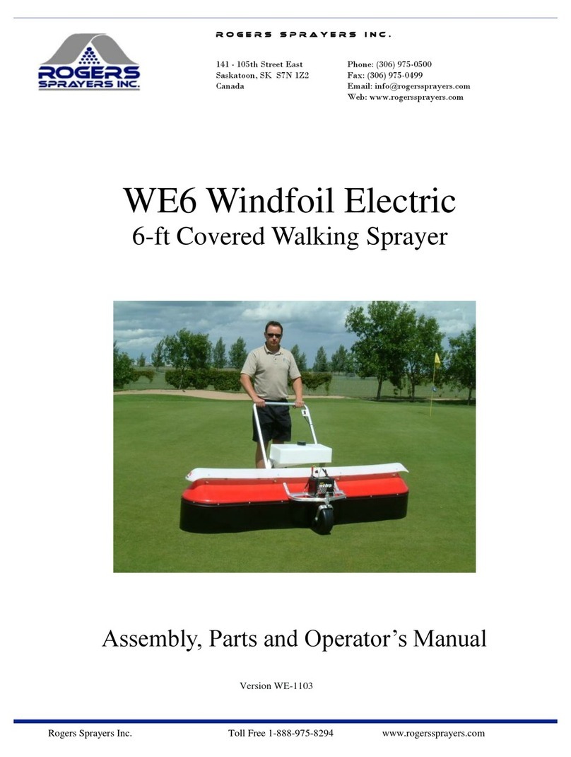 Rogers WE6 Windfoil Electric Assembly, parts and operator's manual